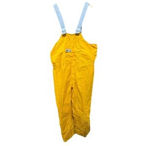 Omega Bib Overalls  Yellow Mens Foul Weather Size Large‎ EUC